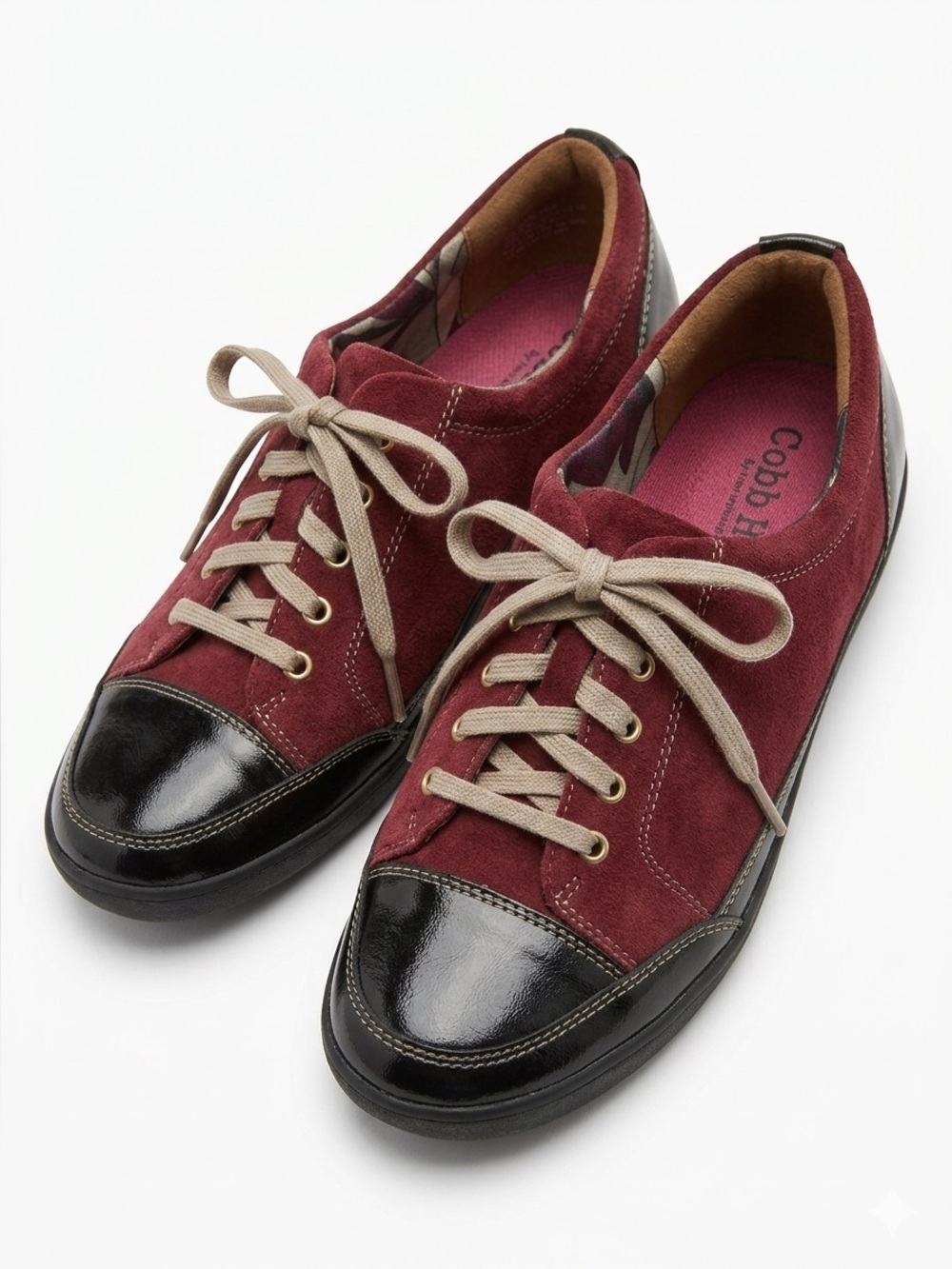 New Balance Cobb Hill Sneaker Shell Skater Shoes Retro Runner Suede Burgundy 6.5